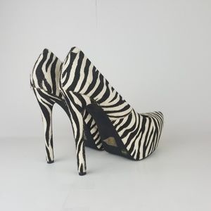 Jessica Simpson Pumps Jasmint4 Zebra Calf Hair Pla